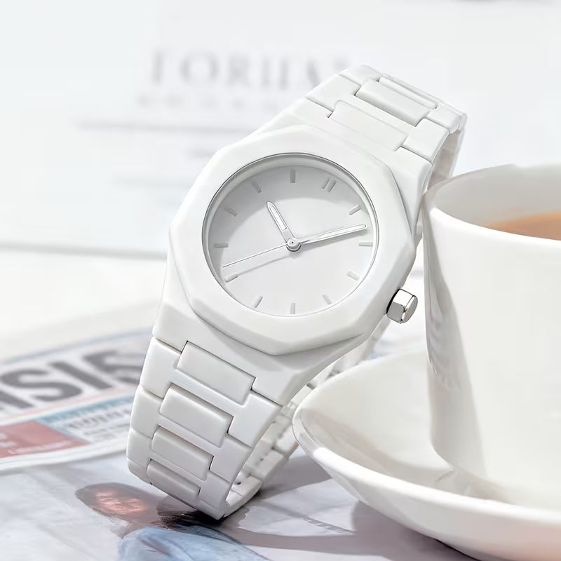 MONTRE CARBON BLANC SIMPLE
