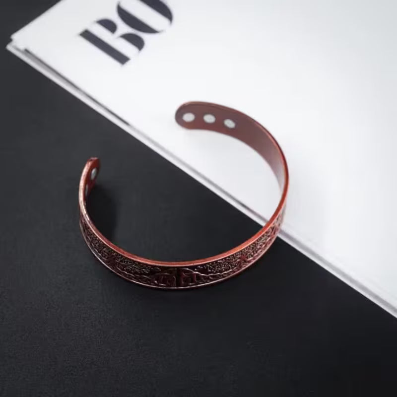 Bracelet en cuivre pur 99,9% – Anti-rhumatisme & douleurs articulaires – Ajustable