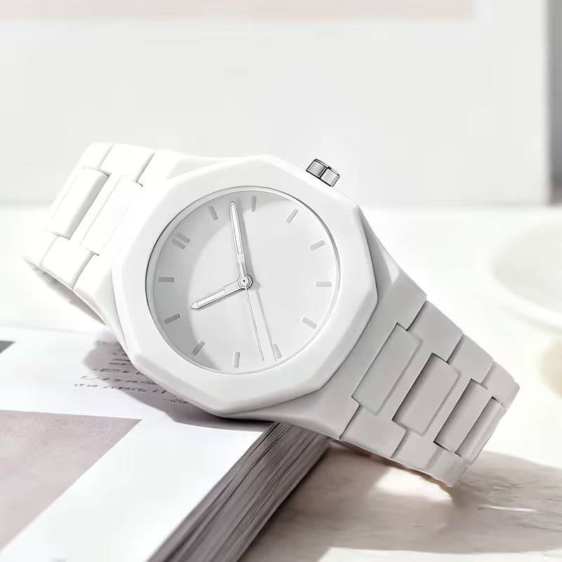 MONTRE CARBON BLANC SIMPLE